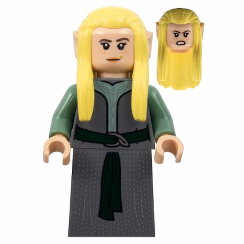 Rivendell Elf - Female, Dark Bluish Gray Robe Rivendell Elf - Female, Dark Bluish Gray Robe