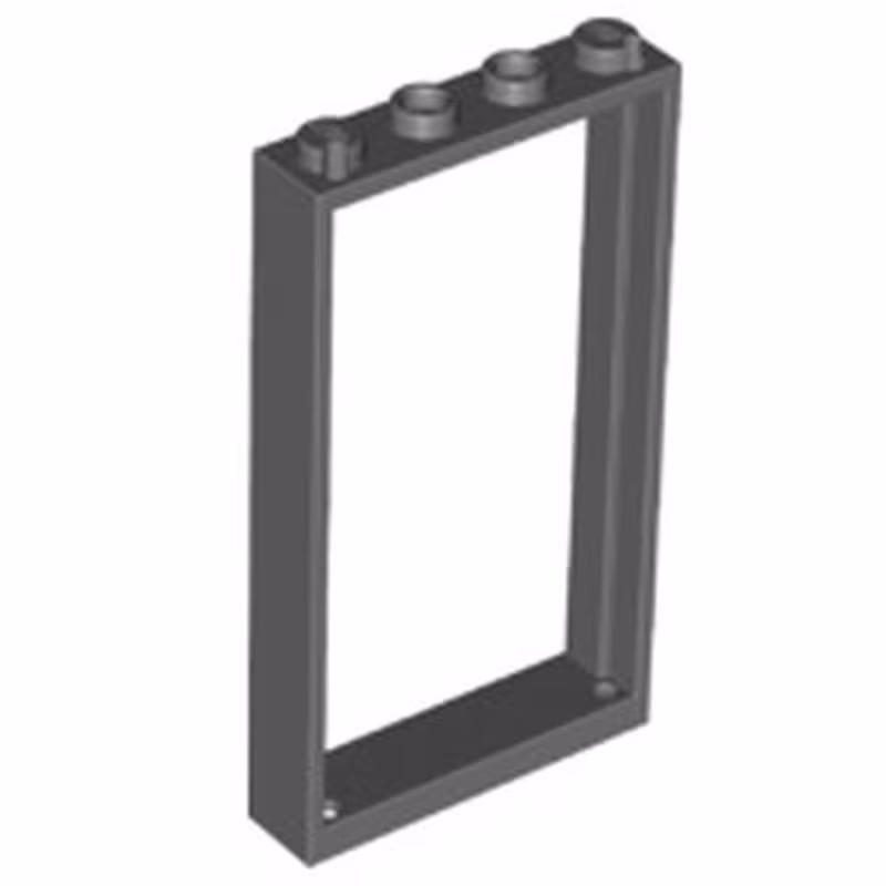 Door, Frame 1 x 4 x 6 with 2 Holes on Top and Bottom Door, Frame 1 x 4 x 6 with 2 Holes on Top and Bottom