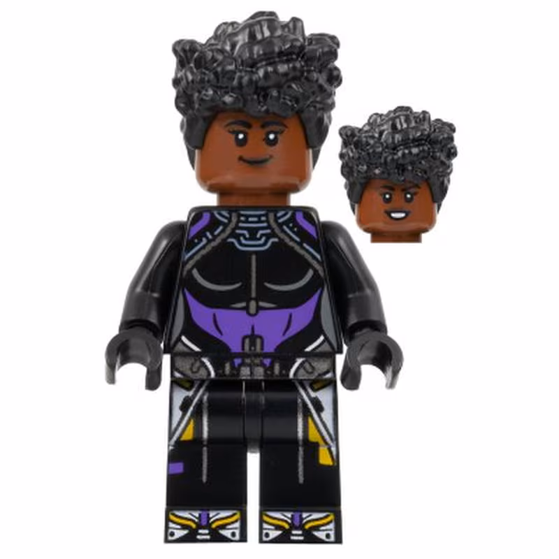 Shuri - Black and Dark Purple Top