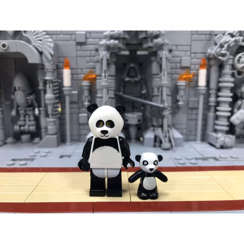 Panda Guy, The LEGO Movie (Complete Set with Stand and Accessories)