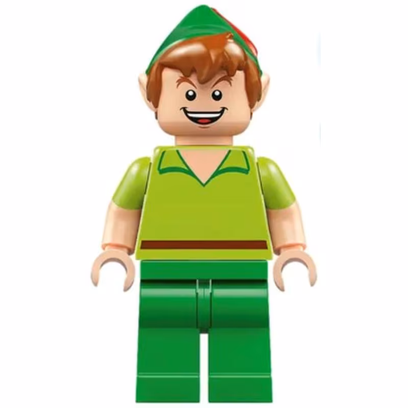Peter Pan - Minifigure, Bright Green Legs Peter Pan - Minifigure, Bright Green Legs