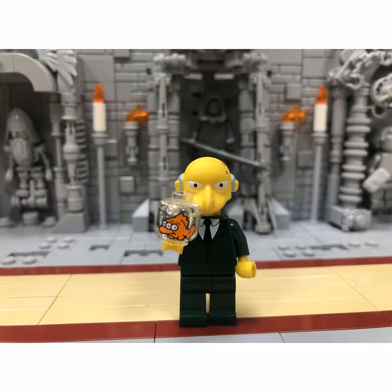 Mr. Burns, The Simpsons, Series 1 (Complete Set with Stand and Accessories)