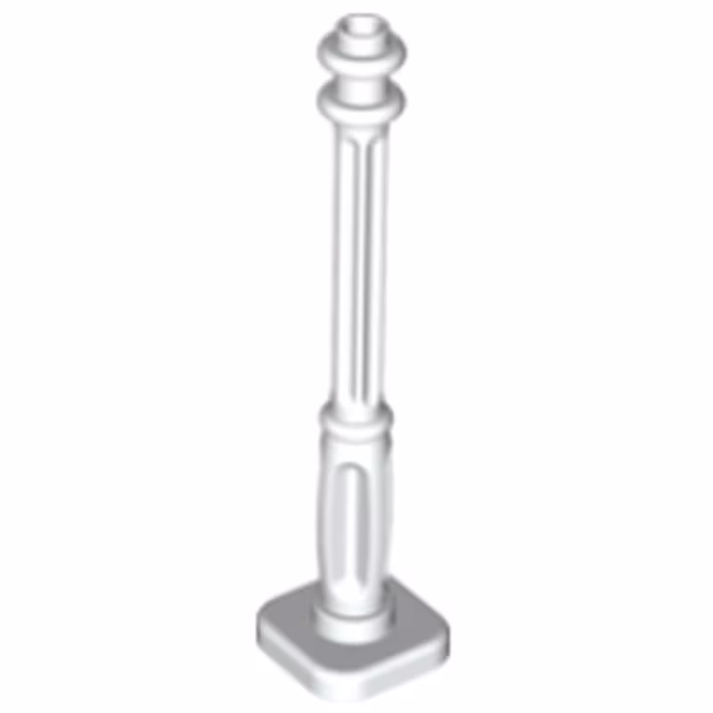 Support 2 x 2 x 7 Lamp Post, 4 Base Flutes