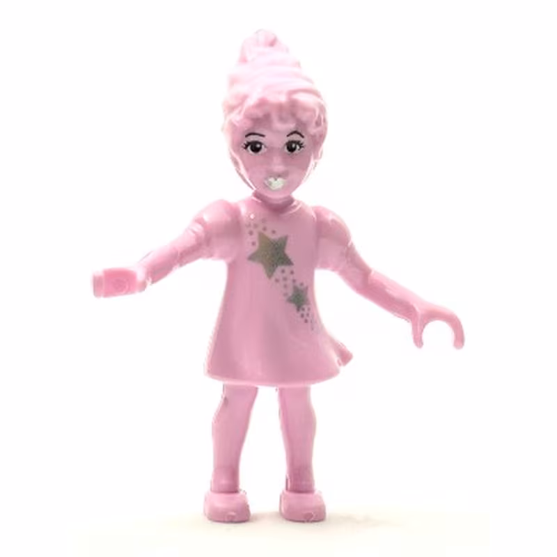 Belville Fairy - Bright Pink with Stars Pattern