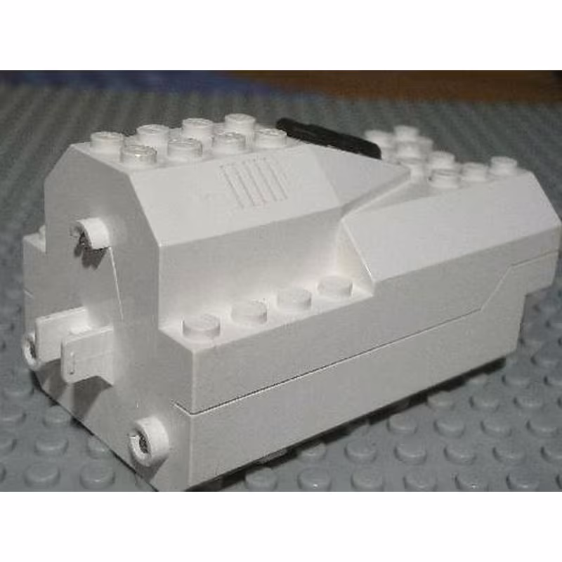 Electric, Light & Sound Rocket Engine, Battery Box with White Cover (no pattern)