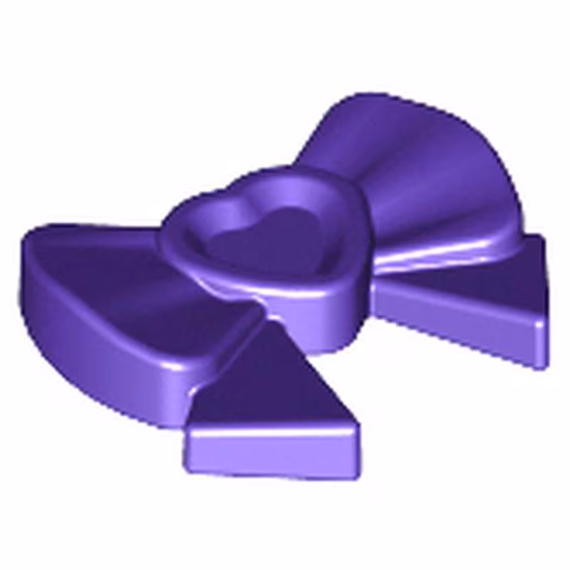 Friends Accessories Hair Decoration, Bow with Heart, Long Ribbon, and Small Pin