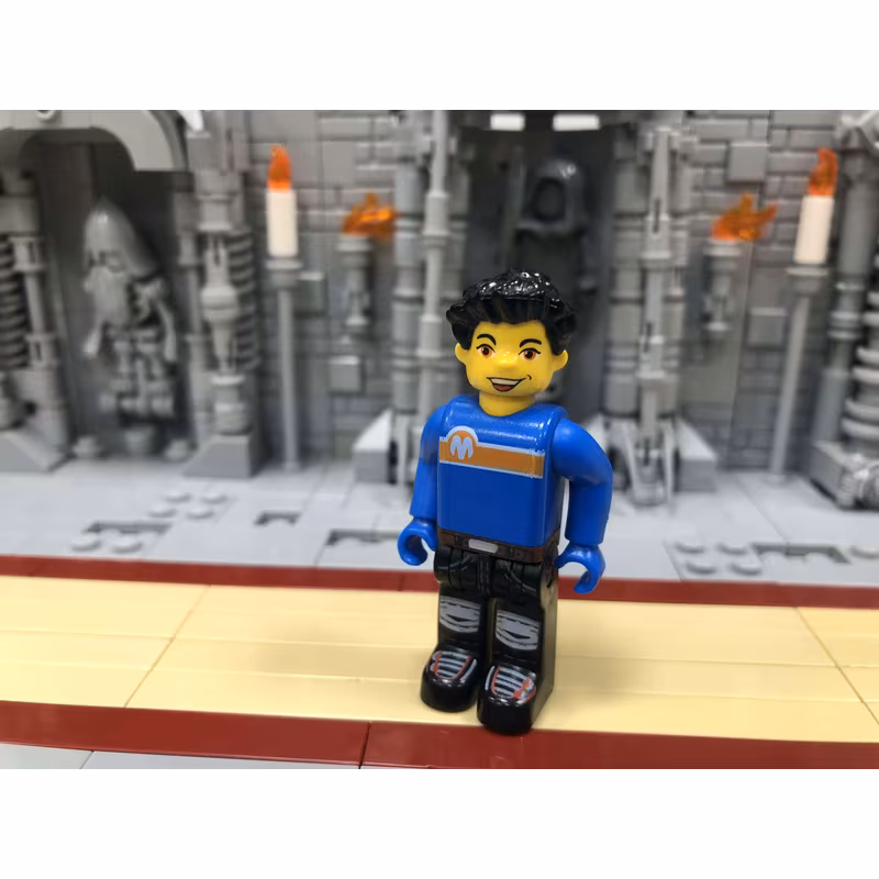 Max, Blue Torso, Black Legs