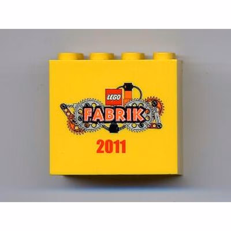 Brick 2 x 4 x 3 with LEGO Fabrik 2011 Pattern Brick 2 x 4 x 3 with LEGO Fabrik 2011 Pattern
