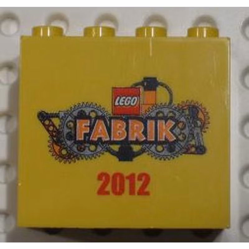 Brick 2 x 4 x 3 with LEGO Fabrik 2012 Pattern Brick 2 x 4 x 3 with LEGO Fabrik 2012 Pattern