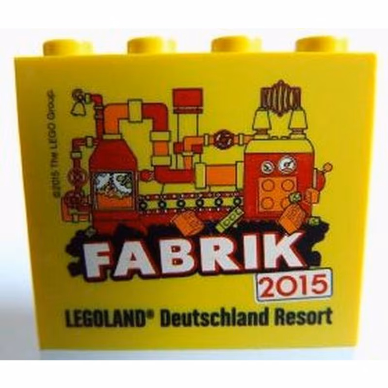 Brick 2 x 4 x 3 with Legoland Deutschland Resort Fabrik 2015 Pattern Brick 2 x 4 x 3 with Legoland Deutschland Resort Fabrik 2015 Pattern
