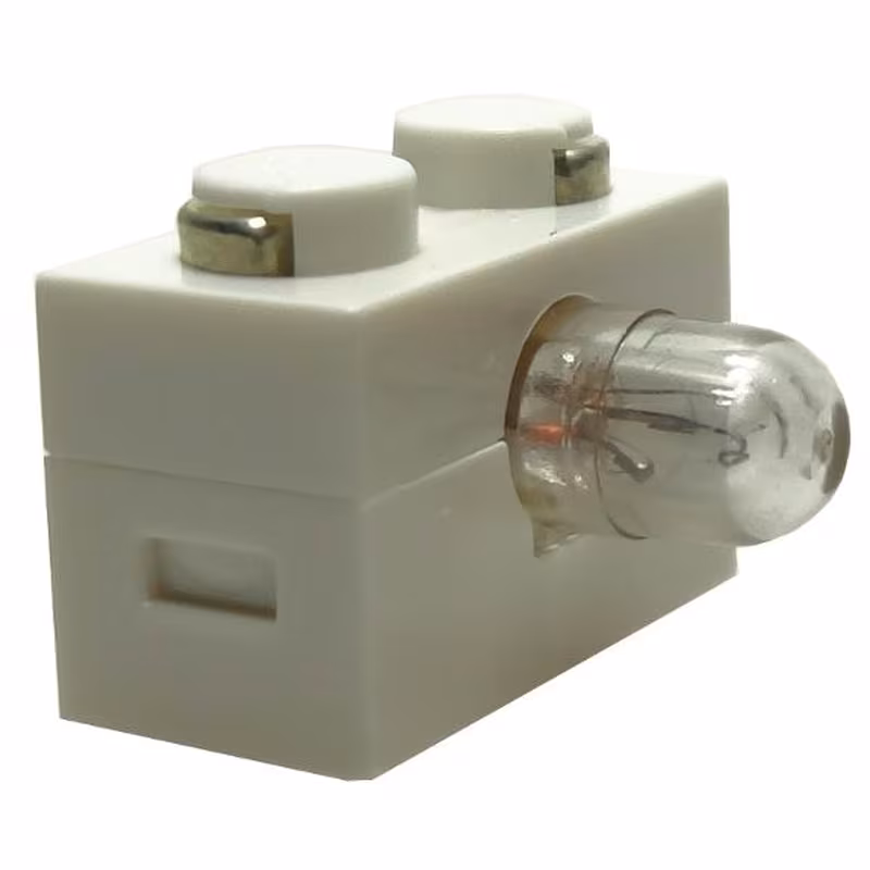 Electric, Light Brick 1 x 2 with Single Side Light (6034 / 6035)