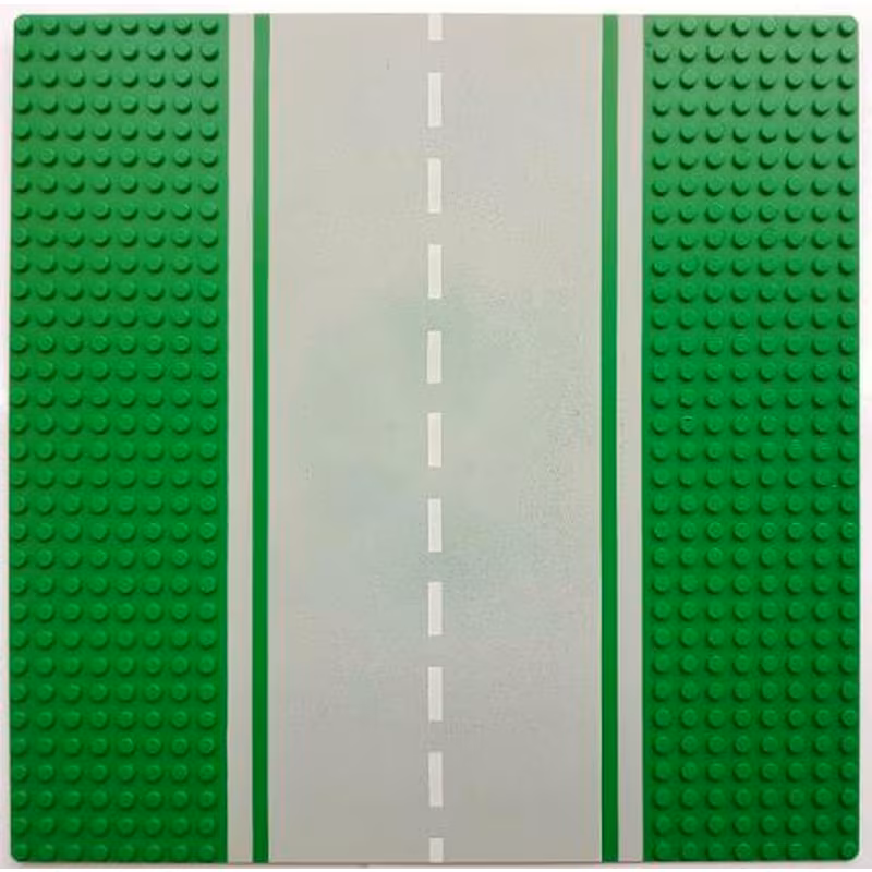 Baseplate, Road 32 x 32 8-Stud Straight with Road Pattern Baseplate, Road 32 x 32 8-Stud Straight with Road Pattern