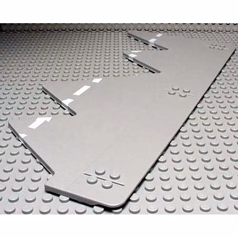 Baseplate, Road 32 x 14 Jagged Edge with Dividing Line Pattern Baseplate, Road 32 x 14 Jagged Edge with Dividing Line Pattern