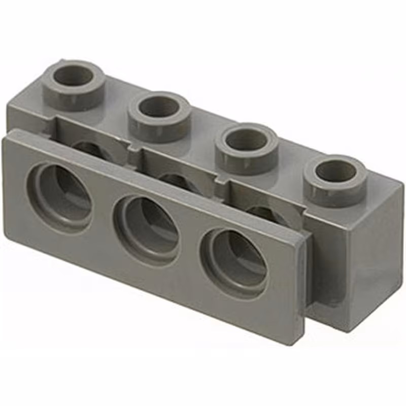 Technic, Brick 1 x 4 with Bumper Holder Technic, Brick 1 x 4 with Bumper Holder