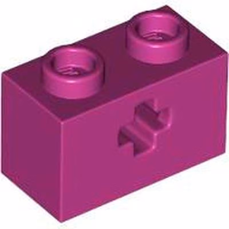 Technic, Brick 1 x 2 with Axle Hole Technic, Brick 1 x 2 with Axle Hole