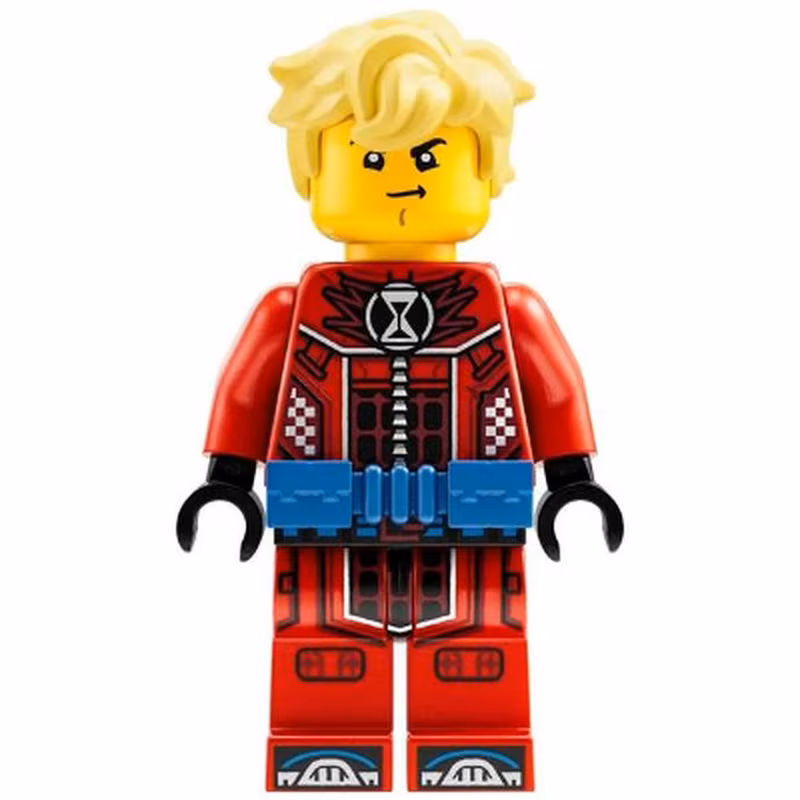 Cooper - Red Racing Suit, Blue Utility Belt, Hair Cooper - Red Racing Suit, Blue Utility Belt, Hair