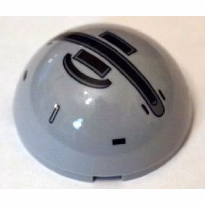 Cylinder Hemisphere 4 x 4 with Black AT-DP Pattern
