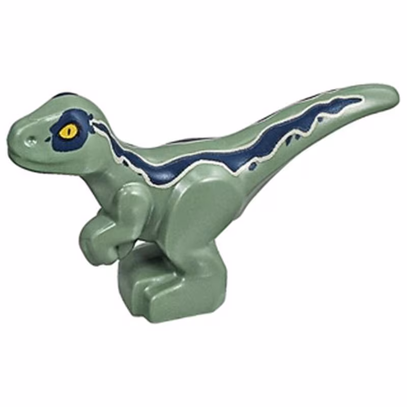Dinosaur Baby Standing with Dark Blue Stripes and Yellow Eyes Pattern Dinosaur Baby Standing with Dark Blue Stripes and Yellow Eyes Pattern