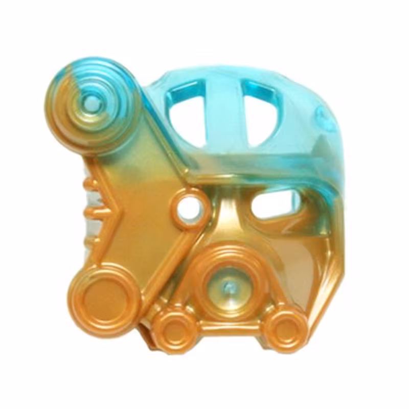Bionicle Mask of Ice with Marbled Trans-Light Blue Pattern Bionicle Mask of Ice with Marbled Trans-Light Blue Pattern