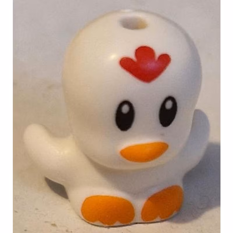 Bird, Chick with Open Wings with Black Eyes, Red Comb, Orange Beak and Feet Pattern (Sonic the Hedgehog Clucky / Chicken) Bird, Chick with Open Wings with Black Eyes, Red Comb, Orange Beak and Feet Pattern (Sonic the Hedgehog Clucky / Chicken)