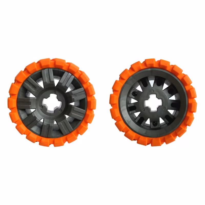 Wheel 60 x 34 with Orange Tire 81 x 40 Balloon Offset Tread Wheel 60 x 34 with Orange Tire 81 x 40 Balloon Offset Tread