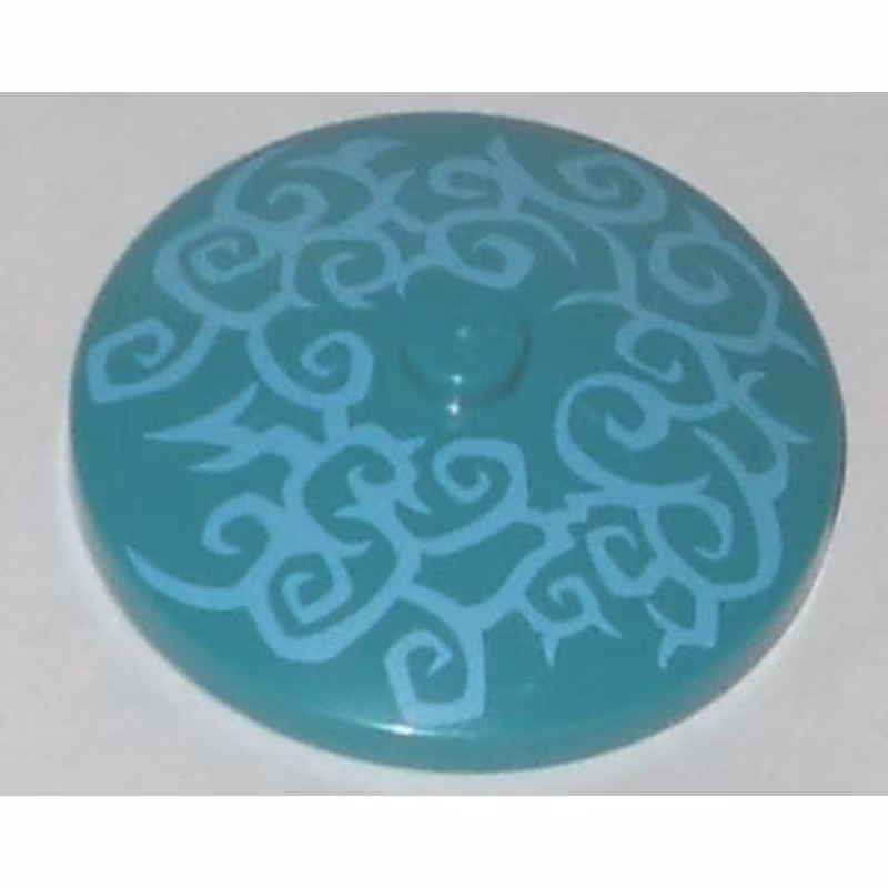 Dish 4 x 4 Inverted (Radar) with Solid Stud with Sand Blue Swirls Pattern Dish 4 x 4 Inverted (Radar) with Solid Stud with Sand Blue Swirls Pattern