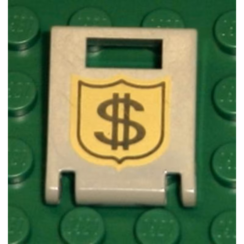 Container, Box 2 x 2 x 2 Door with Slot with Money on Badge Pattern Container, Box 2 x 2 x 2 Door with Slot with Money on Badge Pattern