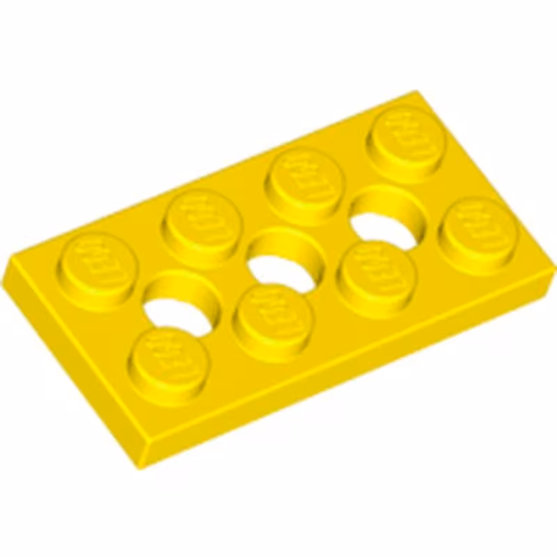 Technic, Plate 2 x 4 with 3 Holes