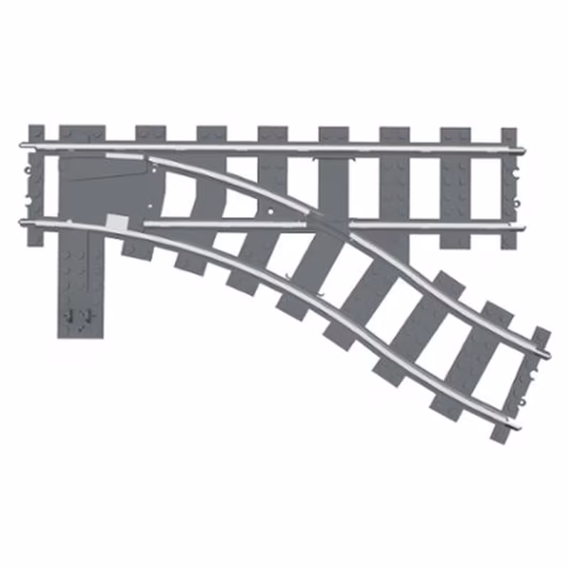 Train, Track 9V Switch Point Right
