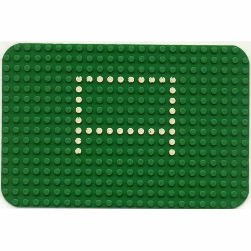 Baseplate 16 x 24 with Rounded Corners and Set 344 Dots Pattern