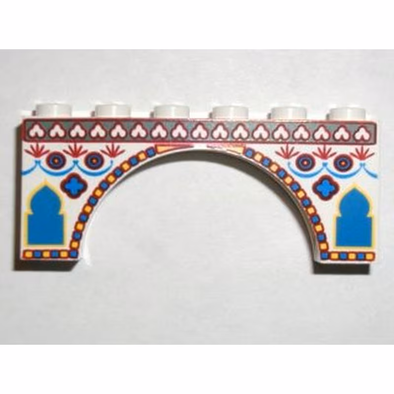 Arch 1 x 6 x 2 with Indian Pattern