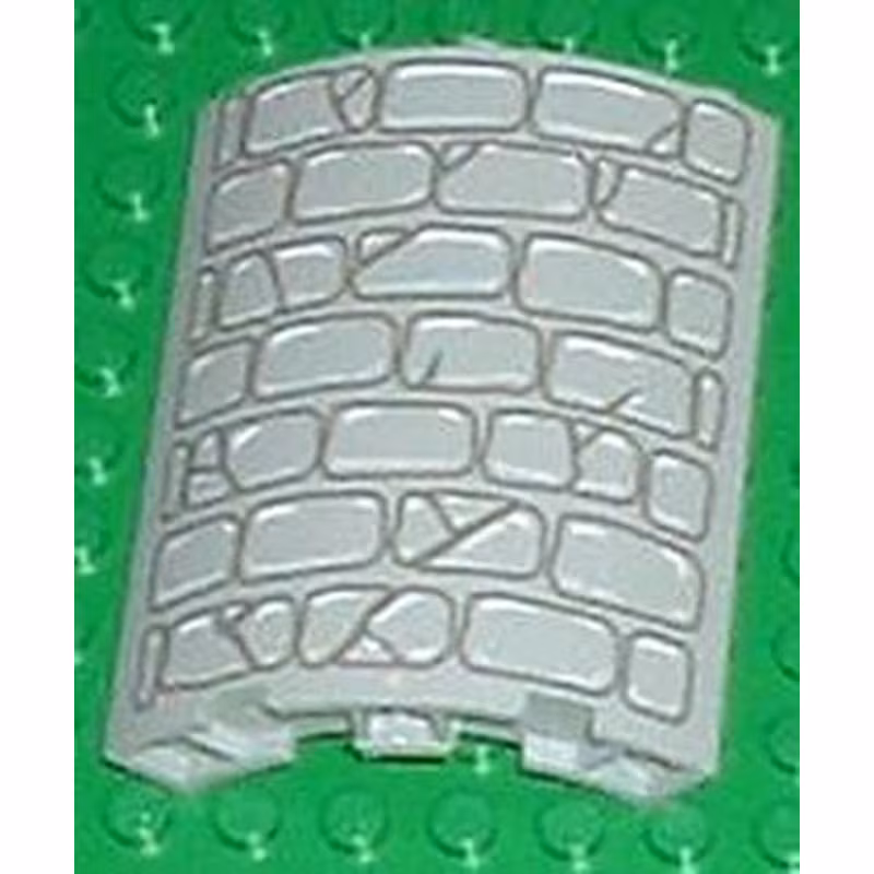 Cylinder Quarter 4 x 4 x 6 with Stone Wall Pattern