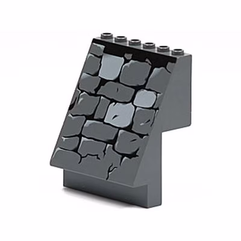 Panel 4 x 6 x 6 Sloped with Stone Wall Pattern Panel 4 x 6 x 6 Sloped with Stone Wall Pattern