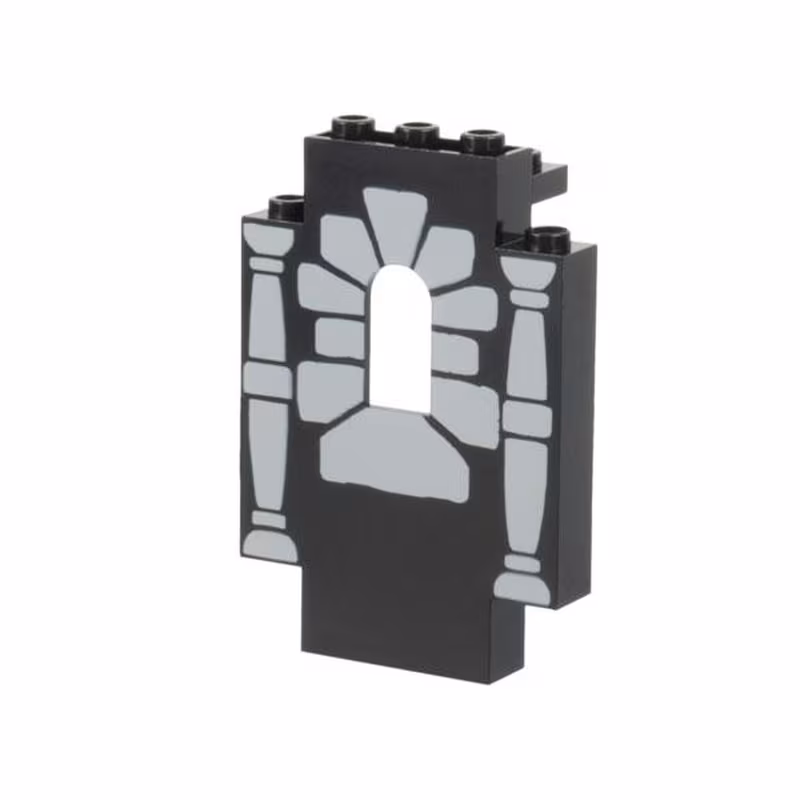 Panel 2 x 5 x 6 Wall with Window with Window Stones and 2 Columns Pattern Panel 2 x 5 x 6 Wall with Window with Window Stones and 2 Columns Pattern