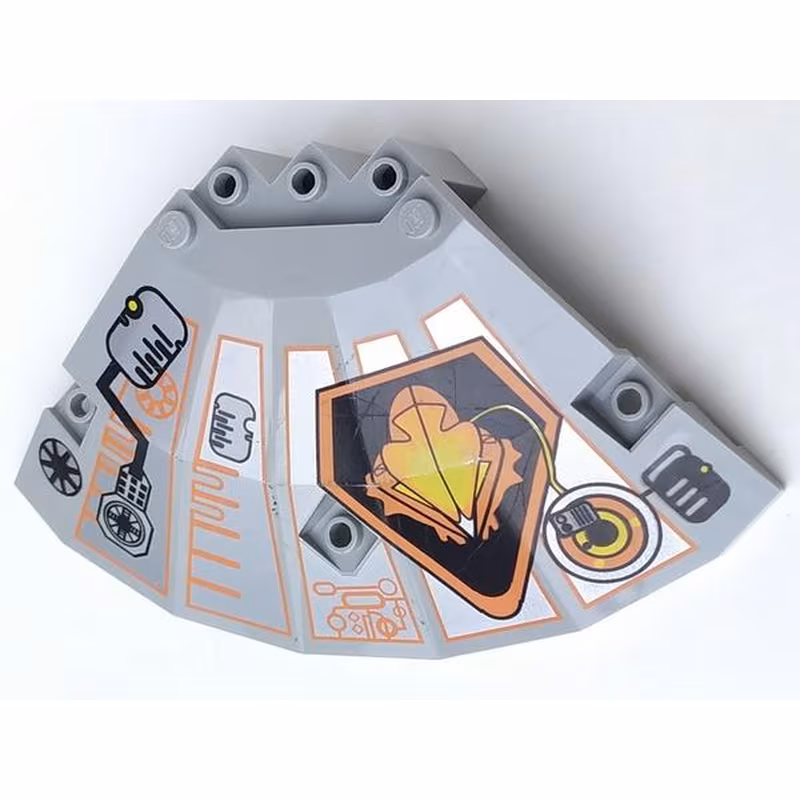 Panel 10 x 10 x 2 1/3 Quarter Saucer Top with UFO Pattern Right