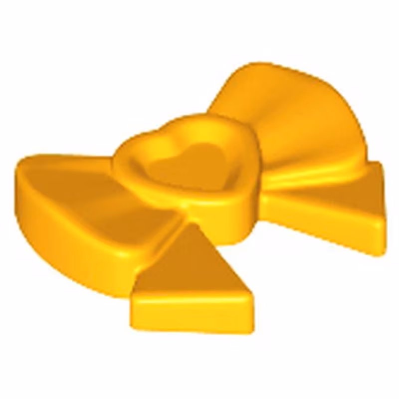 Friends Accessories Hair Decoration, Bow with Heart, Long Ribbon, and Small Pin