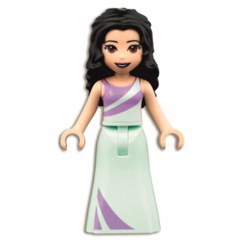 Friends Emma - Lavender and Light Aqua Dress