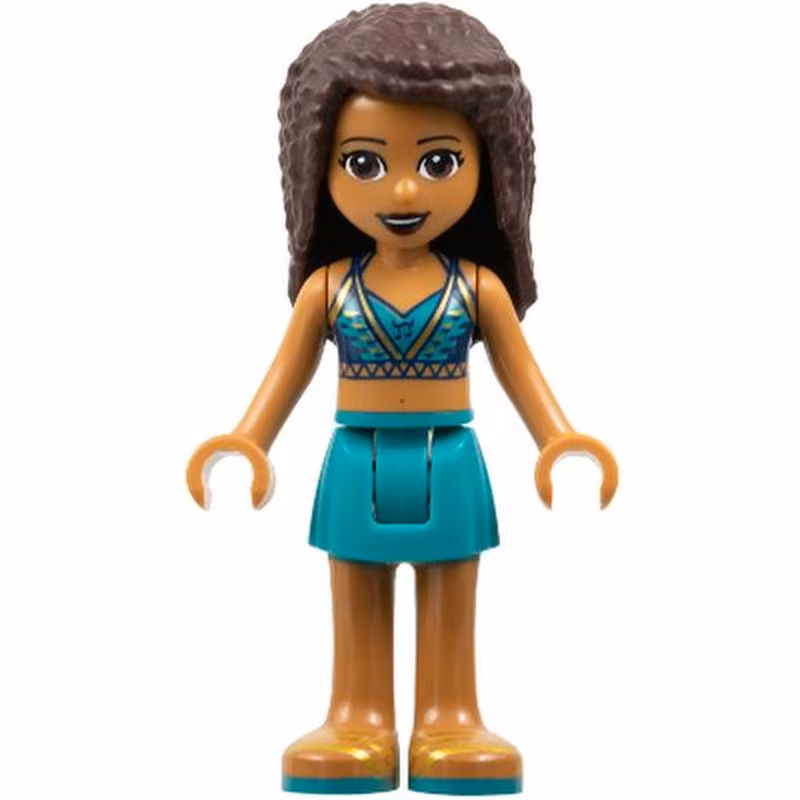Friends Andrea - Dark Turquoise Skirt, Dark Blue Top