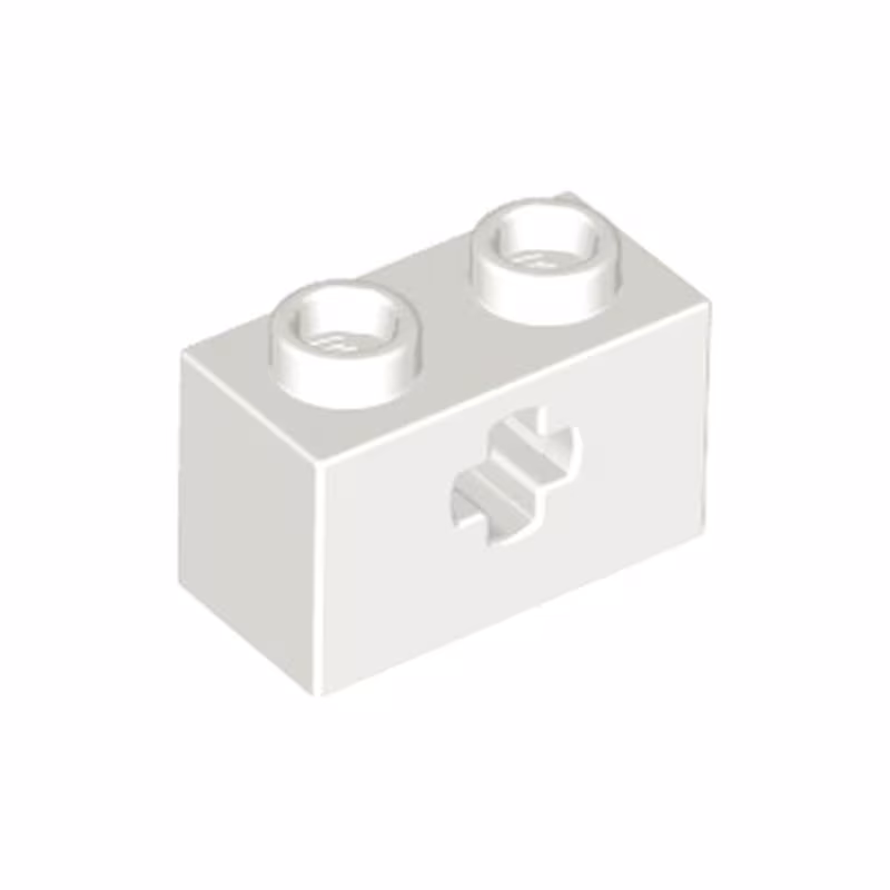 Technic, Brick 1 x 2 with Axle Hole Technic, Brick 1 x 2 with Axle Hole