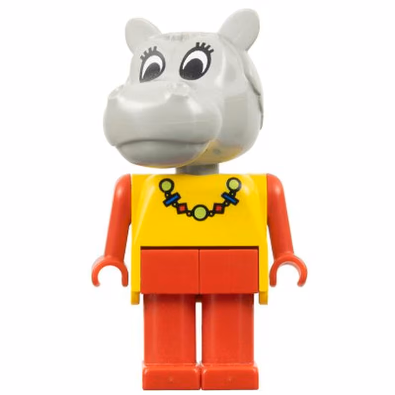Fabuland Hippo - Hanna Hippopotamus, with Necklace Fabuland Hippo - Hanna Hippopotamus, with Necklace