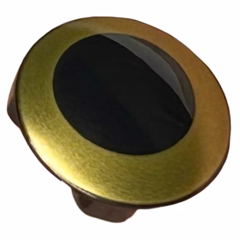 Plate, Round 2 x 2 with Rounded Bottom with Gold Circle Pattern Plate, Round 2 x 2 with Rounded Bottom with Gold Circle Pattern