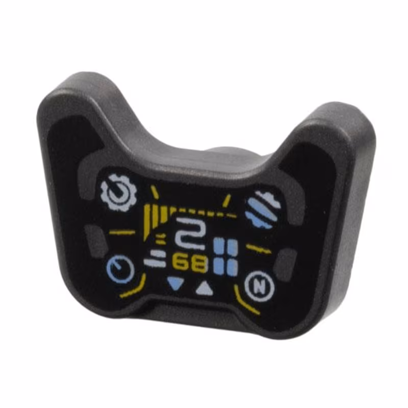 Minifigure, Utensil Video Game Controller with Steering Wheel Display Pattern Minifigure, Utensil Video Game Controller with Steering Wheel Display Pattern