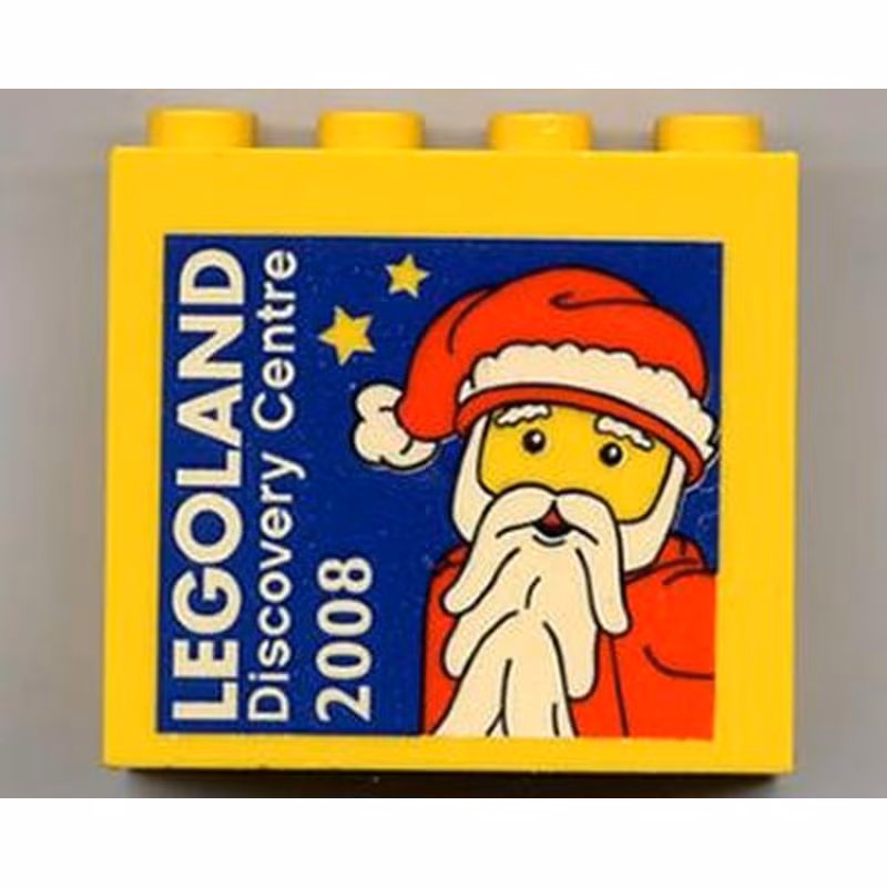 Brick 2 x 4 x 3 with Legoland Discovery Centre 2008 Santa Claus Pattern Brick 2 x 4 x 3 with Legoland Discovery Centre 2008 Santa Claus Pattern