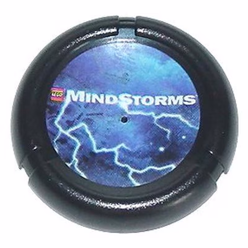 Throwing Disk with LEGO MINDSTORMS Logo and Lightning Pattern Throwing Disk with LEGO MINDSTORMS Logo and Lightning Pattern