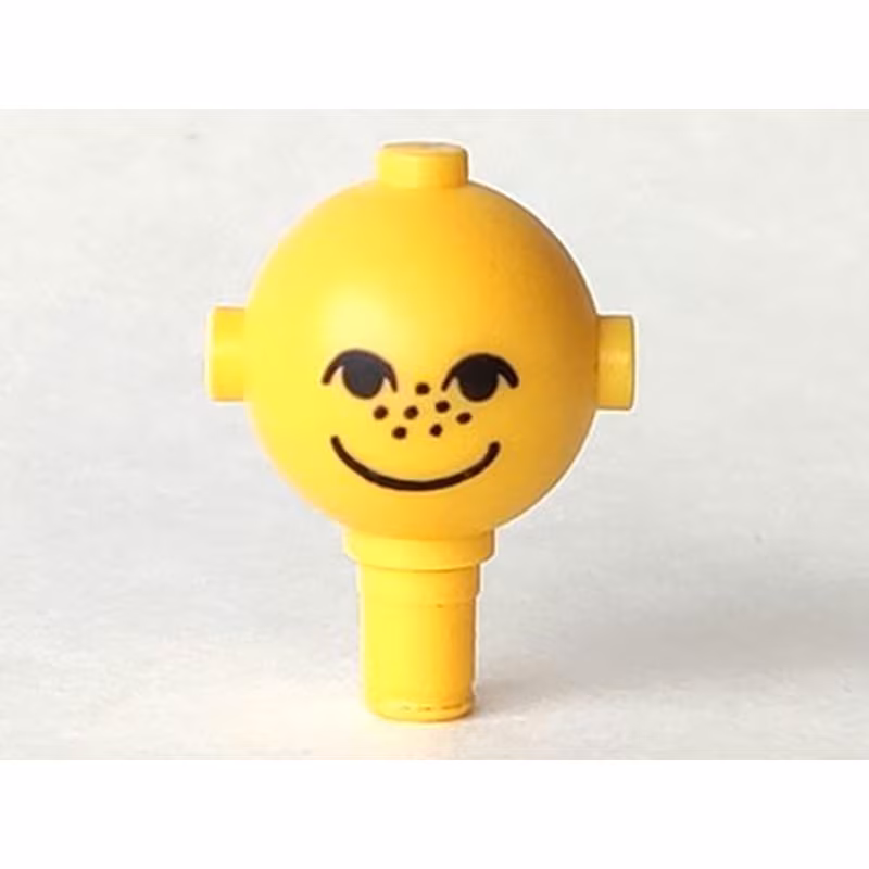 Homemaker Figure / Maxifigure Head with Black Eyes, Freckles, and Smile Pattern