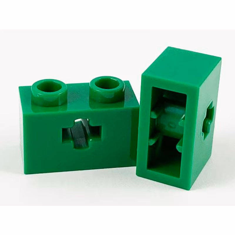 Technic, Brick 1 x 2 with Axle Hole and Inside Side Supports Technic, Brick 1 x 2 with Axle Hole and Inside Side Supports