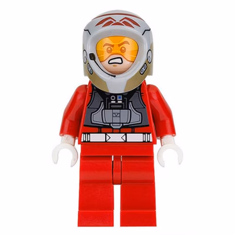 Rebel Pilot A-wing (Open Helmet, Red Jumpsuit)