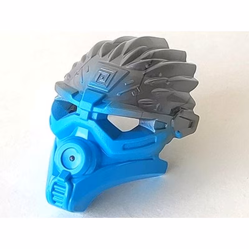 Bionicle Mask of Water (Unity) with Marbled Flat Silver Pattern Bionicle Mask of Water (Unity) with Marbled Flat Silver Pattern