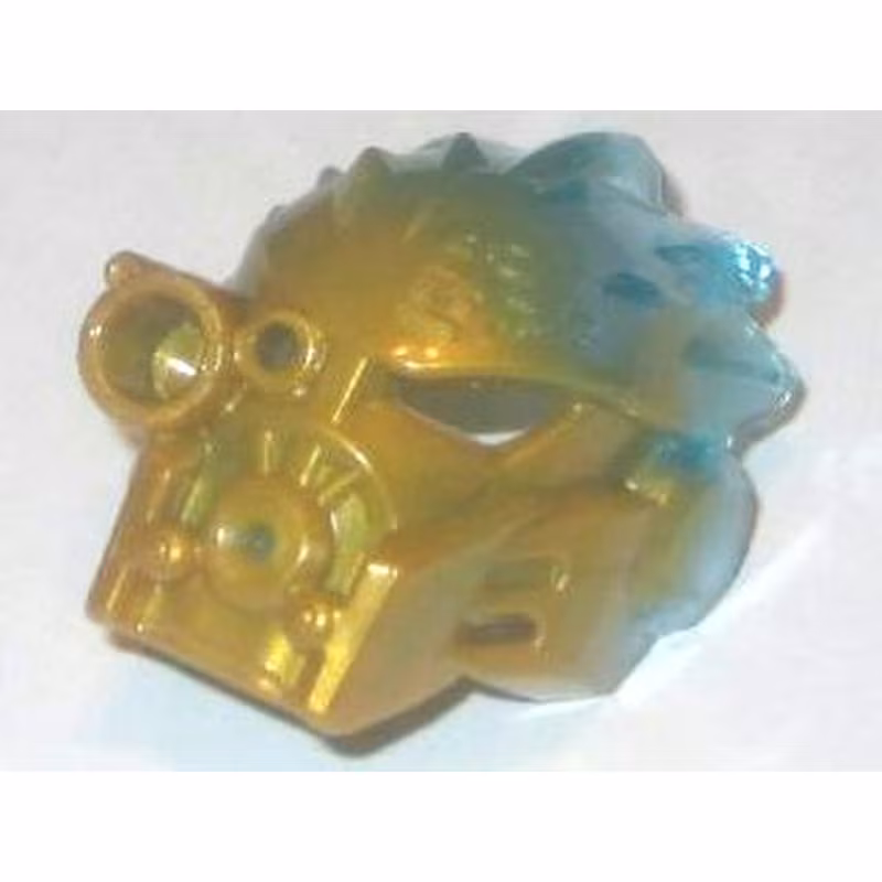 Bionicle Mask of Ice (Unity) with Marbled Trans-Light Blue Pattern