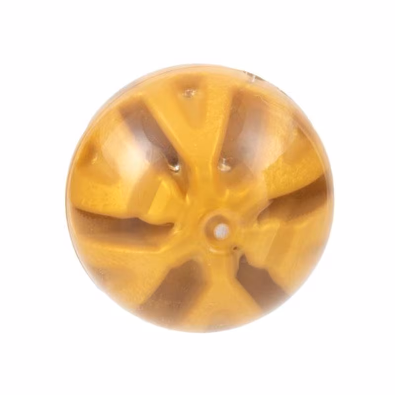Ball, Hard Plastic 19mm D. with Molded Pearl Gold Slotted Inner Ball Pattern (Ninjago Dragon Energy Core)